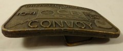 Vintage C B Convoy 10-4 Breaker Breaker Men Gold Brass Tone Belt Buckle Come On