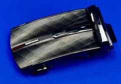 Mens Replacement Dress Style Nos Belt Buckle – Red White Blue Stripe