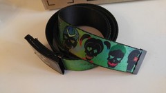 Suicide Squad Belt w/ Metal Belt Buckle Loot Crate Neon Green Black Buckle Down