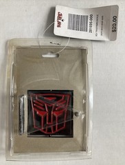 TRANSFORMERS AUTOBOT DECEPTICON REVERSIBLE METAL BELT BUCKLE HOT TOPIC 2005 VTG