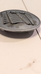 BevBuckle America USA Flag Patriotic Oval Belt Buckle Pewter Tone Made In USA