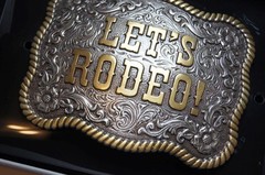 M&F WESTERN Nocona Western Let&rsquo;s Rodeo Rectangle Belt Buckle 37956