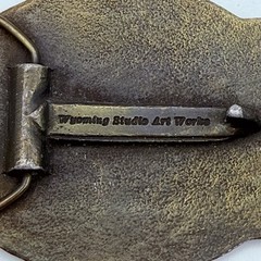 Vtg GRANT OIL TOOL COMPANY BRASS BELT BUCKLE Oil Field Roughneck