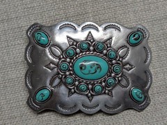 vintage style NATIVE AMERICAN navajo indian SOUTHWESTERN replica belt buckle