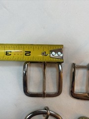 VNTG 5 pc LOT western BELT BUCKLES leather COWBOY rodeo BRASS Loop USA BB336 2