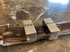 James Reid Sterling .925 14k Gold western belt buckle set (Mountain) ❇️
