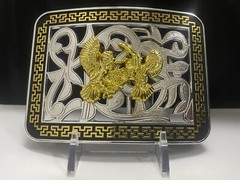 Hebilla Vaquera Con Gallos De Pelea Western Cowboy Style Belt Buckle Roosters