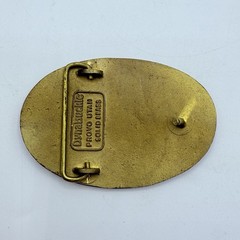 DRILLING SPECIALTIES COMPANY OIL & GAS BRASS VINTAGE BELT BUCKLE