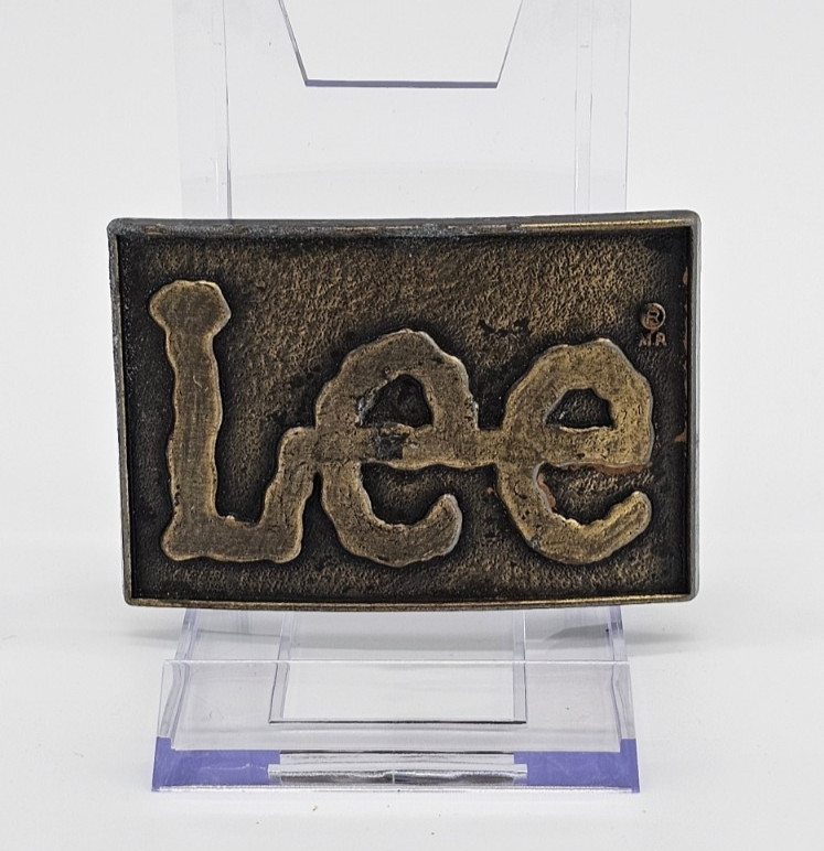 1980s Lee Jeans Brass Belt Buckle – Vintage