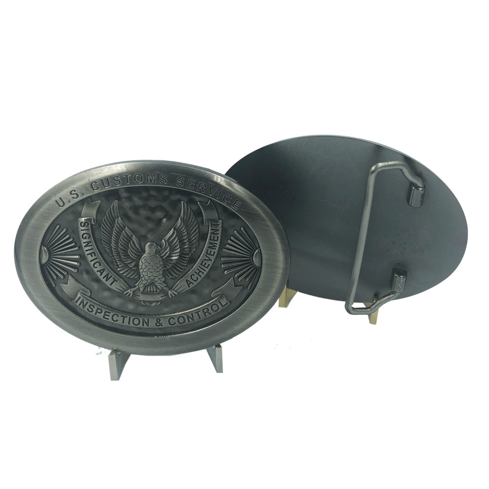 4&Prime; CUSTOMS AND INSPECTION AND CONTROL SIGNIFICIANT ACHIEVEMET BELT BUCKLE