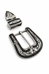 Western buckle 3 Piece Buckle Set rhinostone leather belt buckle cowgirl 40mm