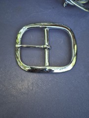 Lot of 21 (x9)CHROME FINISH & (x12)SOLID BRASS BELT BUCKLES FITS 1 »-1.25 »Belt