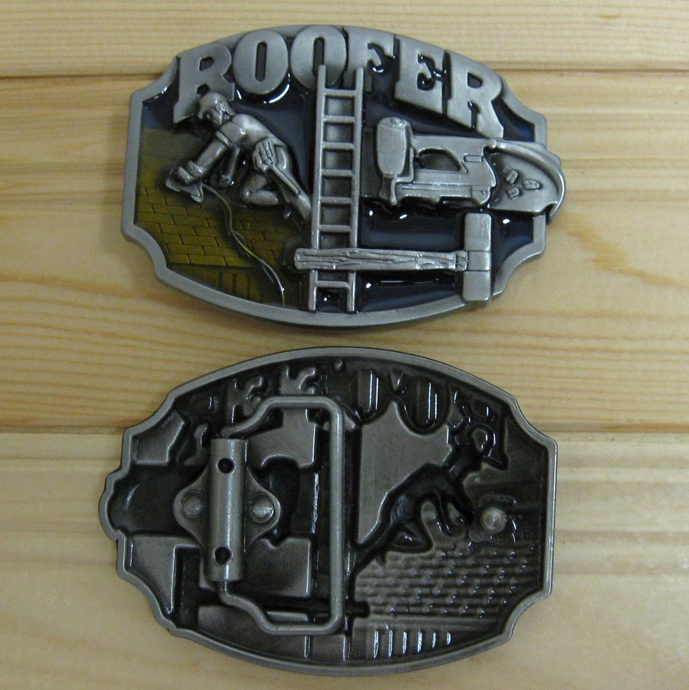 Roofer Work Profession Belt Buckle