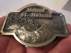 1980 MOUNT ST HELENS BELT BUCKLE – HEAVY METAL – GW13