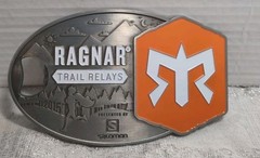 2015 **RAGNAR TRAIL RELAYS** (BOTTLE OPENER) BELT BUCKLE 3rd Place Mixed