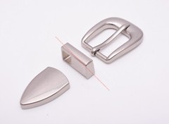 25mm Western Single Prong End Bar Leathercraft Belt Buckle Loop Tip 3 Pcs Set