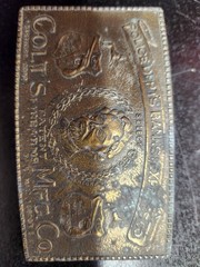 Colt&rsquo;s Mfg. Co. Belt Buckle Antique Gold Tone Police Depts Banks Express Co
