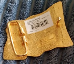 American Flying USA Flag Men&rsquo;s Belt Buckle Gold-Tone 70080