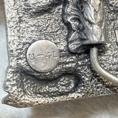 1983 Bergamot Brass Works Vintage Train Railroad Belt Buckle Made in USA