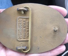 Holly Sugar Corporation Brass Belt Buckle Advertising Promo 1970 Dyna Buckle #75