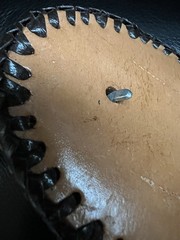 Vintage Hand Tooled Leather Horse Belt Buckle Western Oval Cowboy Foal Mare