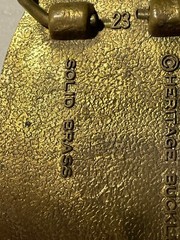 VTG Heritage Chariots of Fire 1983 General Safety Pumper No 17 Brass Belt Buckle