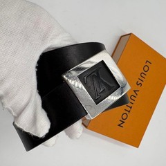 Louis Vuitton Pre-Owned Sainteur Stamp Men&rsquo;S Belt Leather