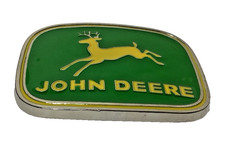 Brand New John Deere Belt Buckle Green Yellow & Silver