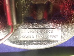 Lot of (4) Trucker Belt Buckles Eagle Buckets Raleigh Lights Power Take Off&rsquo;s