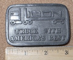 Truck With America&rsquo;s Best 1970&rsquo;s Hit Line USA Silver Tone 2&Prime; X 3&Prime; Belt Buckle