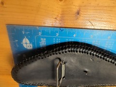 Vintage Leather Beaded Harley Belt Buckle Leather Back 1970s Possibly 1 Of 1