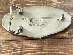 Vintage Harley Davidson 100 Years Of Great Motorcycles Belt Buckle
