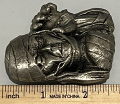 Mummy Haunted Spooky Egypt Tomb Sarcophagus Zinc Alloy Belt Buckle