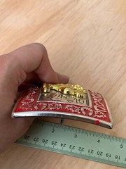 Western Buckle Gold Silver Red Horse Rider Cowboy Fit 2 » Hebilla Vaquero