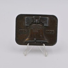 Vintage US Bicentennial Liberty Bell Brass Belt Buckle 1776- 1976