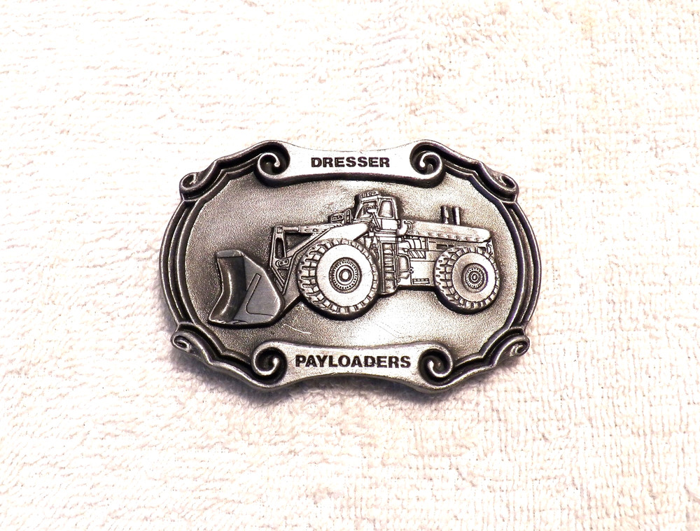 CLASSIC BELT BUCKLE DRESSER PAYLOADER EQUIPMENT SILVER TONE SPEC-CAST BB12
