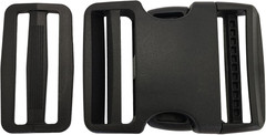 2&Prime; Heavy-Duty Buckle & Straps Set: 6-Pack Side Release Plastic Buckles+11 Yards