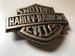 Rare men’s Classic Bar&Shield belt buckle .Antique brass plaited.#99593-08VM.