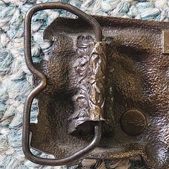 1978 Bergamot Brassworks Fire Truck Belt Buckle G-38 Made in USA