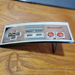 Nintendo Controller Belt Buckle Metal Collectible Accessory Statement Gaming HTF