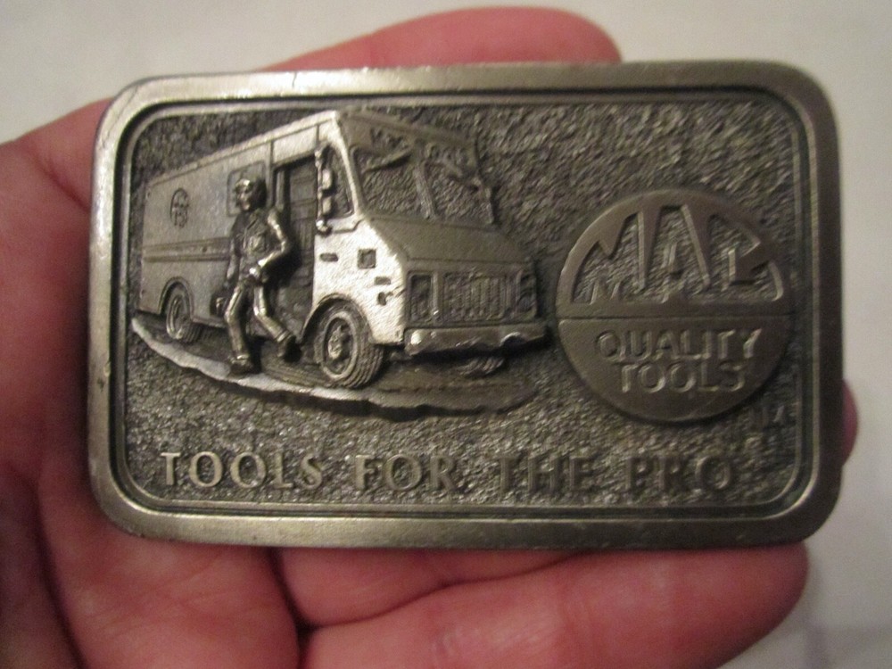 MAC QUALITY TOOLS BELT BUCKLE – VERY HEAVY – « TOOLS FOR THE PRO » – BOX GW 1
