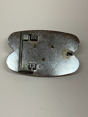 Vintage Belt Buckle Texas Longhorn Steer Silver and Gold Tone