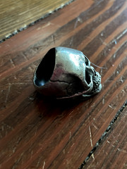 Fourspeed Metalwerks Pewter Magna Cranium Ring Size 7