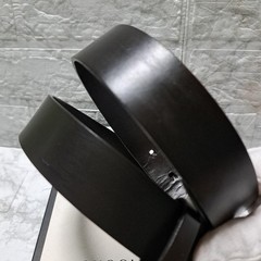 GUCCI Pre-Owned Leather Belt Gold Hardware Brown