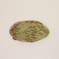 Gold Belt Buckle With Organic Texture Elegant Oval Belt Buckle