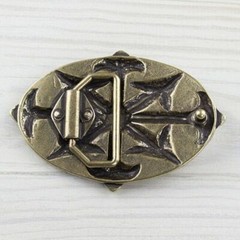 Celtic belt buckle brass arrow buckle removable clasp gs5245