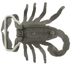 Scorpion Yellow Enamel Metal Belt Buckle