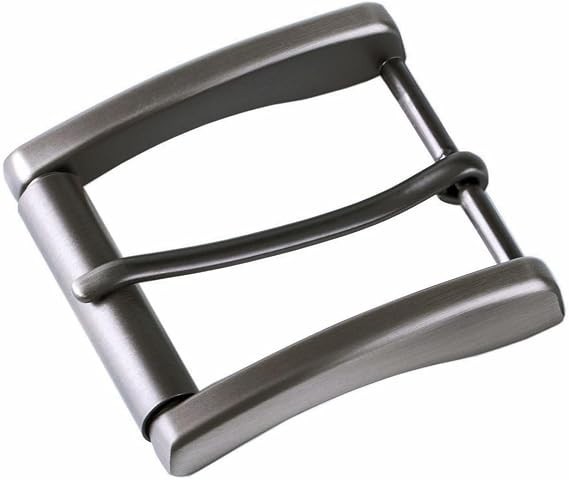 DJCAIZYY 1.5&Prime; (38-40mm) Men Replacement Single Prong Belt Buckle Roller-Gray