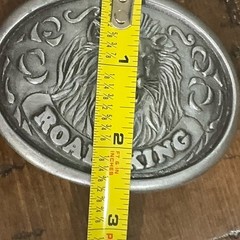 Vintage Road King Lion Head 76 Truck Drivers Club Member Belt Buckle