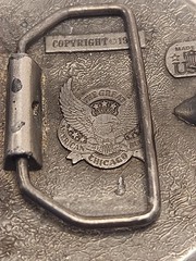 1926 Buffalo Nickel Design Belt Buckle Grt Amer. Chicago Beltbuckle Co. 1979